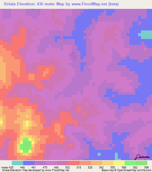 Siriaia,Guinea Elevation Map