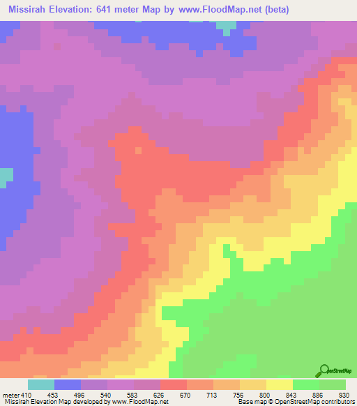 Missirah,Guinea Elevation Map