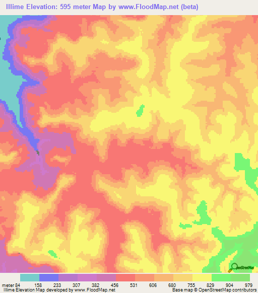 Illime,Guinea Elevation Map