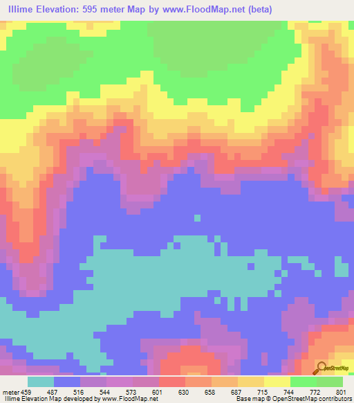 Illime,Guinea Elevation Map