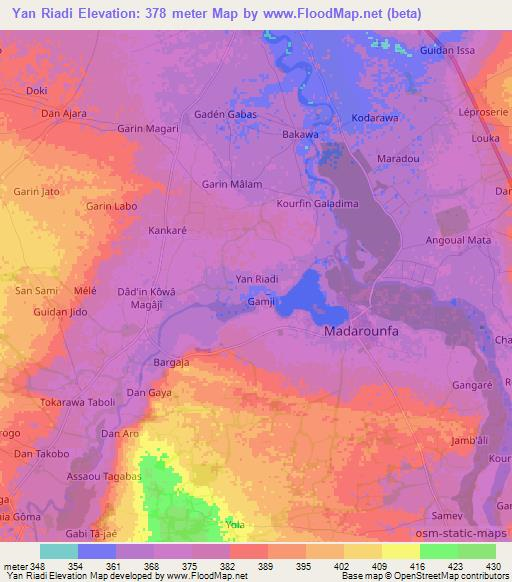 Yan Riadi,Niger Elevation Map