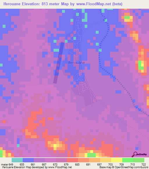 Iferouane,Niger Elevation Map