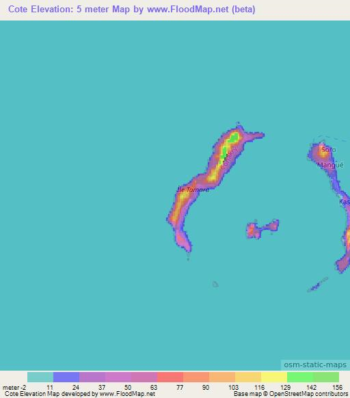 Cote,Guinea Elevation Map