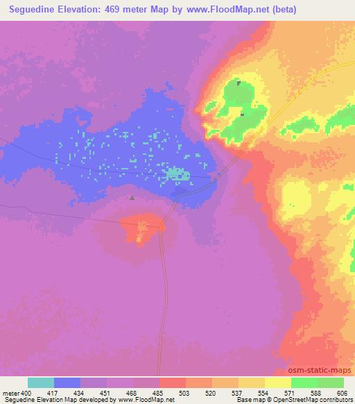 Seguedine,Niger Elevation Map