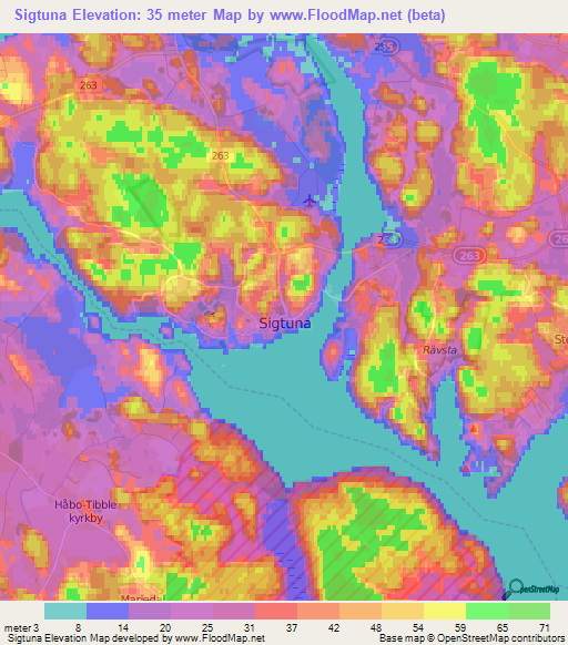 Elevation Of Sigtuna,sweden Elevation Map, Topography, Contour