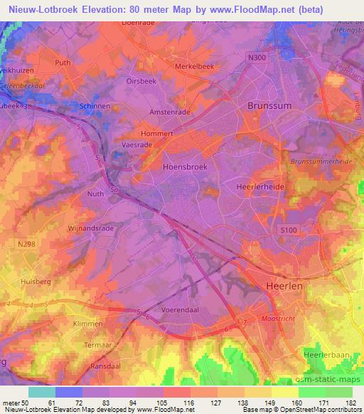 Nieuw-Lotbroek,Netherlands Elevation Map