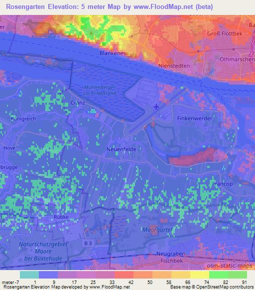 Rosengarten,Germany Elevation Map