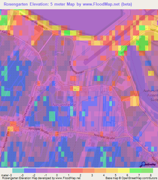 Rosengarten,Germany Elevation Map