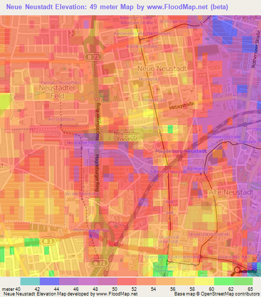 Neue Neustadt,Germany Elevation Map