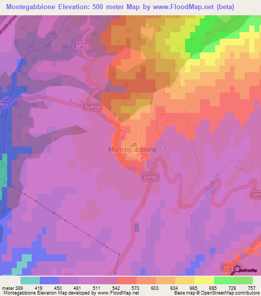 Montegabbione,Italy Elevation Map