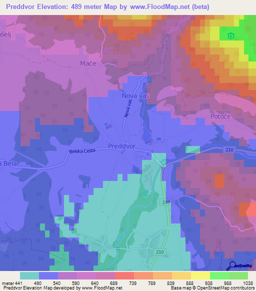 Preddvor,Slovenia Elevation Map