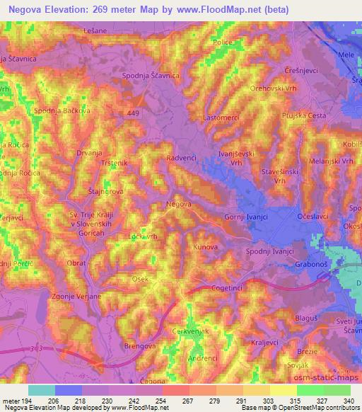 Negova,Slovenia Elevation Map