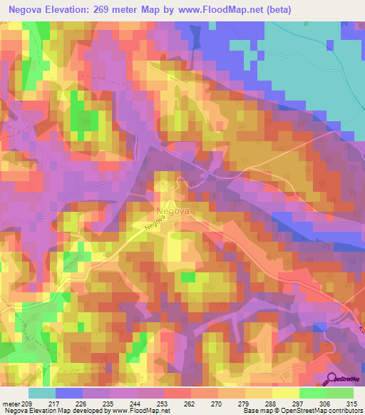 Negova,Slovenia Elevation Map