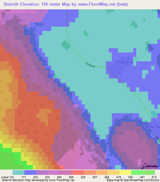 Breznik,Slovenia Elevation Map