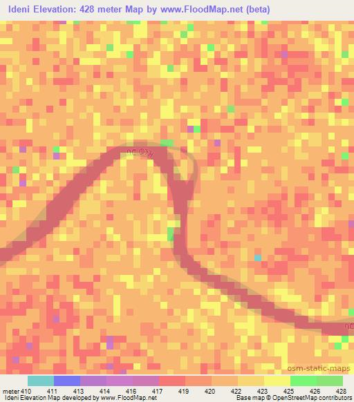 Ideni,Ethiopia Elevation Map