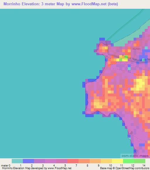 Morrinho,Cape Verde Elevation Map