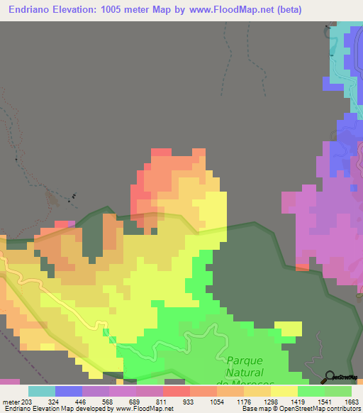 Endriano,Cape Verde Elevation Map