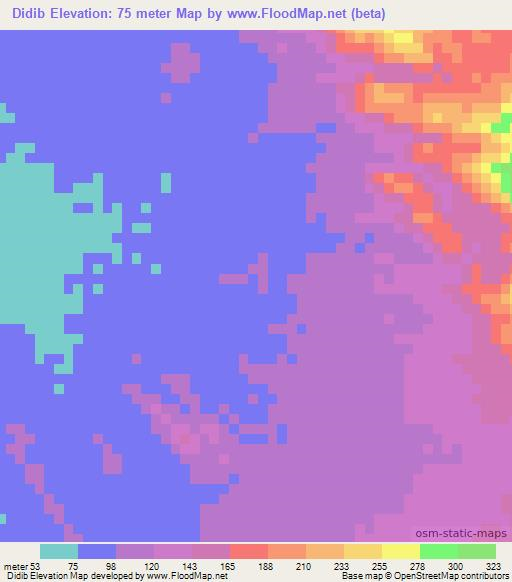 Didib,Eritrea Elevation Map