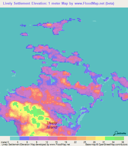 Elevation of Lively Settlement,Falkland Islands Elevation Map ...