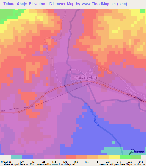 Elevation of Tabara Abajo,Dominican Republic Elevation Map, Topography ...