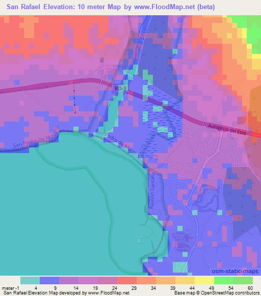 San Rafael,Dominican Republic Elevation Map