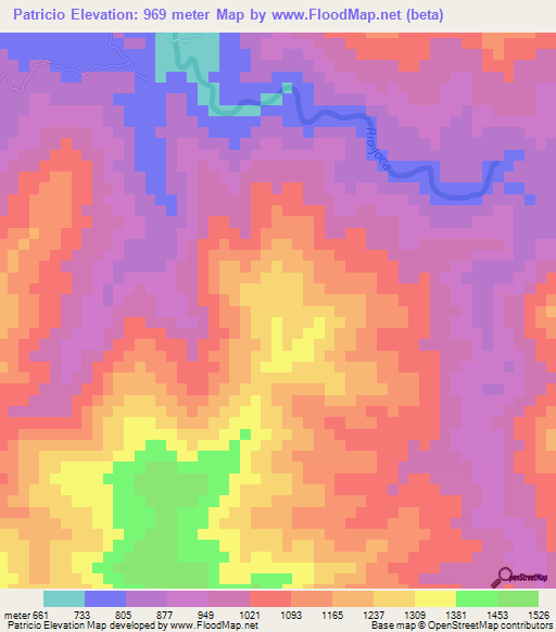 Patricio,Dominican Republic Elevation Map