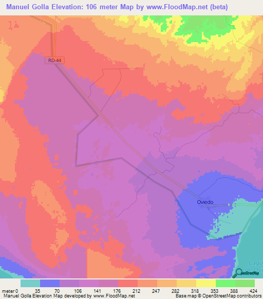 Manuel Golla,Dominican Republic Elevation Map