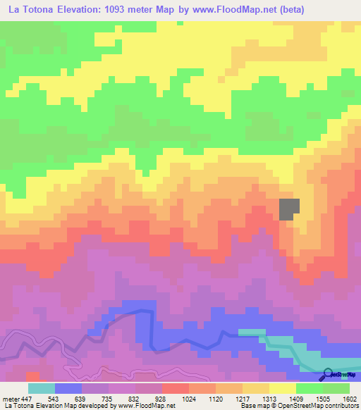 La Totona,Dominican Republic Elevation Map