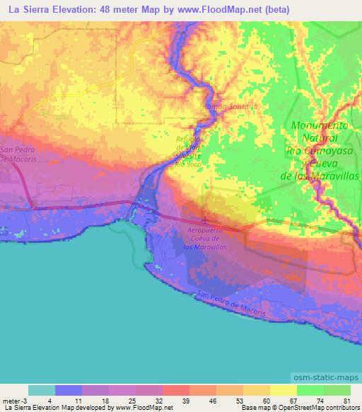 La Sierra,Dominican Republic Elevation Map