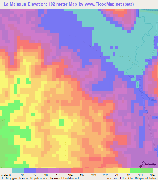 La Majagua,Dominican Republic Elevation Map