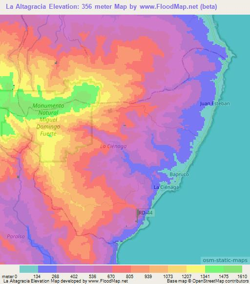 La Altagracia,Dominican Republic Elevation Map