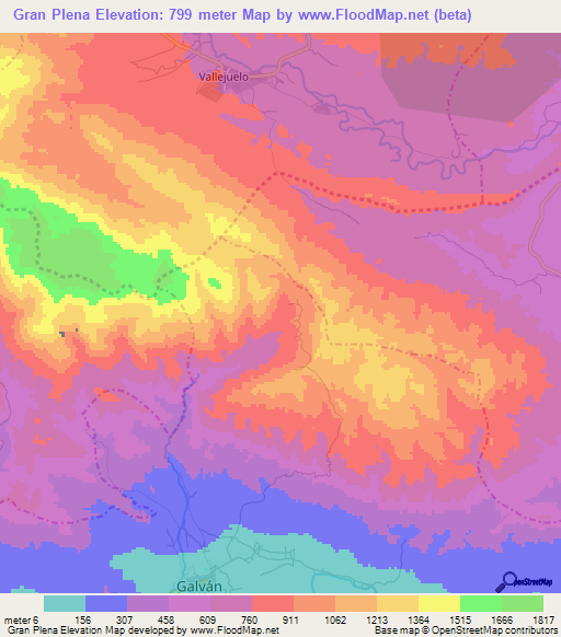 Gran Plena,Dominican Republic Elevation Map