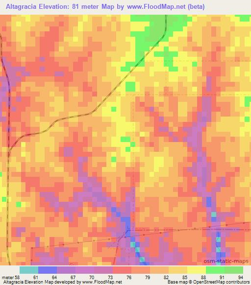 Altagracia,Dominican Republic Elevation Map