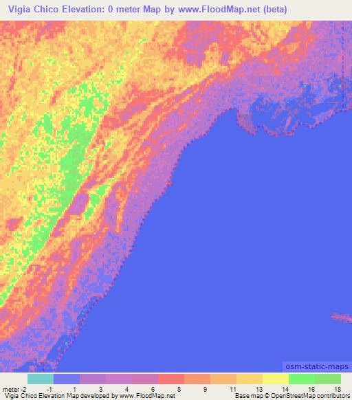 Elevation of Vigia Chico,Mexico Elevation Map, Topography, Contour