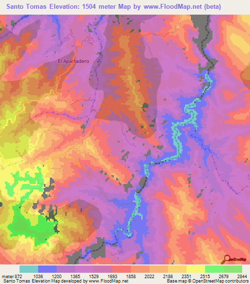 Elevation of Santo Tomas,Mexico Elevation Map, Topography, Contour