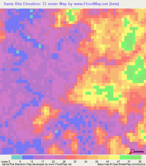 Elevation Of Santa Rita,mexico Elevation Map, Topography, Contour