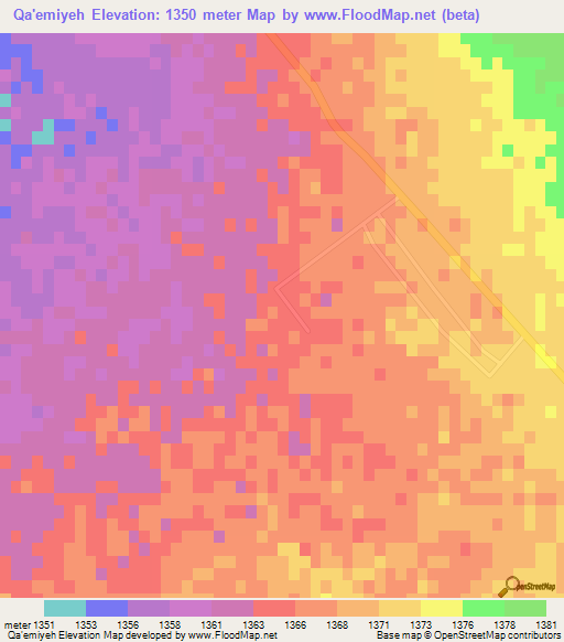 Qa'emiyeh,Iran Elevation Map