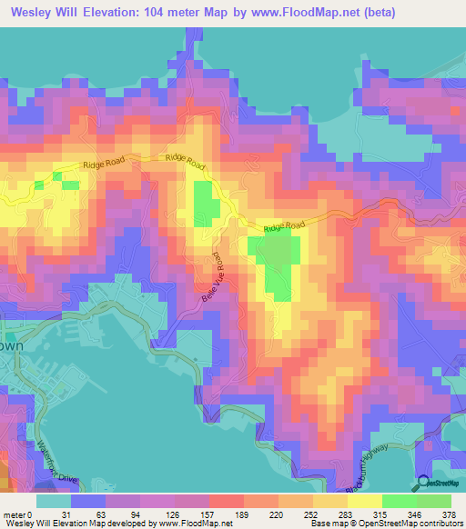 Wesley Will,British Virgin Islands Elevation Map