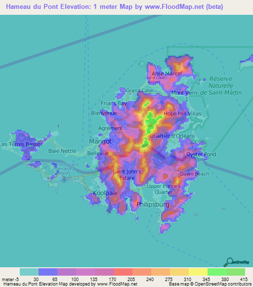 Hameau du Pont,Saint Martin Elevation Map