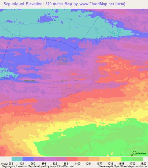 Seguolguol,Guatemala Elevation Map