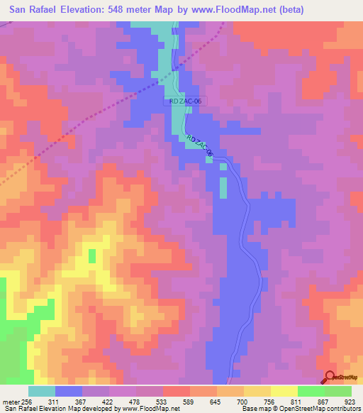 San Rafael,Guatemala Elevation Map