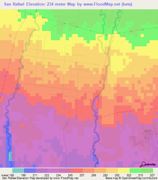 San Rafael,Guatemala Elevation Map