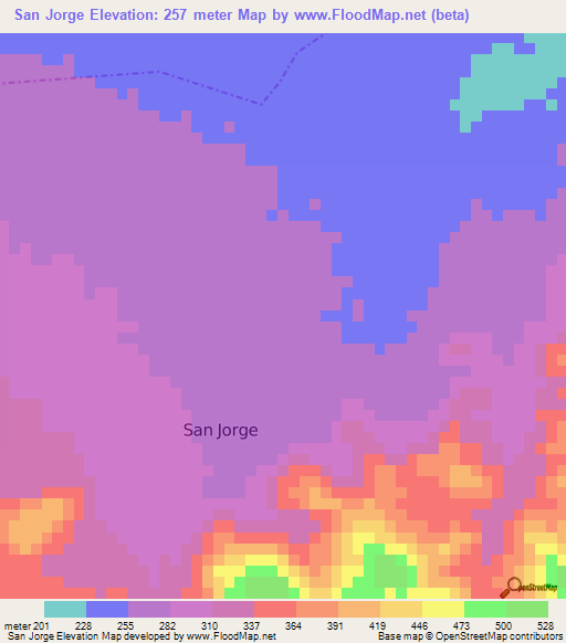 San Jorge,Guatemala Elevation Map