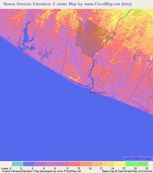 Elevation of Nueva Venecia,Guatemala Elevation Map, Topography, Contour