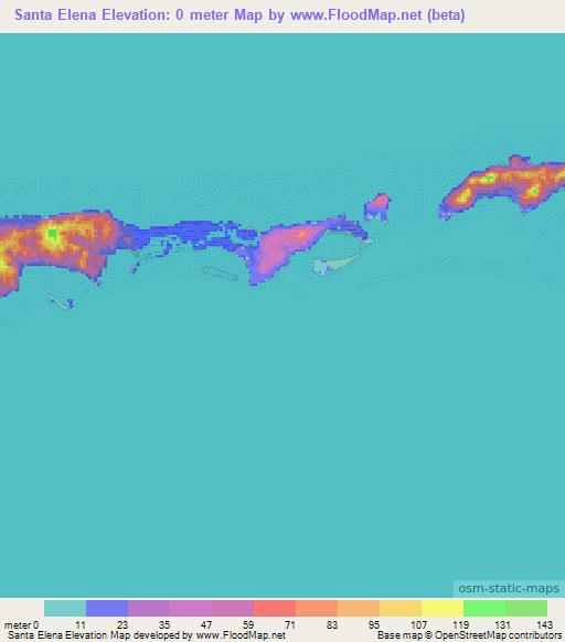 Santa Elena,Honduras Elevation Map