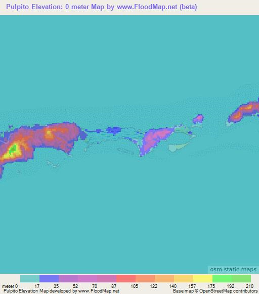 Pulpito,Honduras Elevation Map