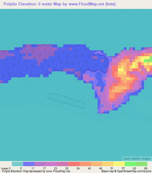 Pulpito,Honduras Elevation Map