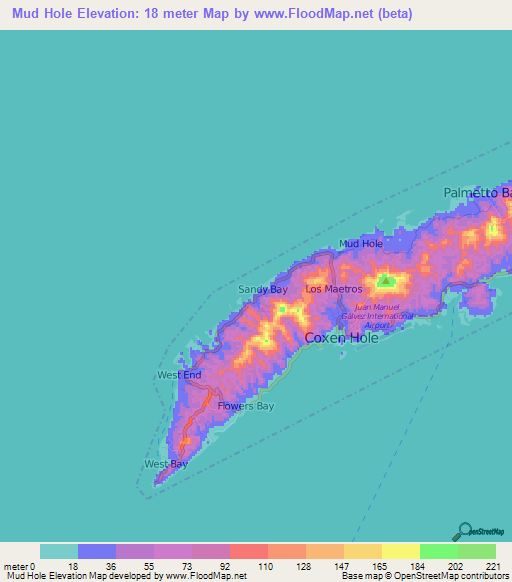 Elevation of Mud Hole,Honduras Elevation Map, Topography, Contour