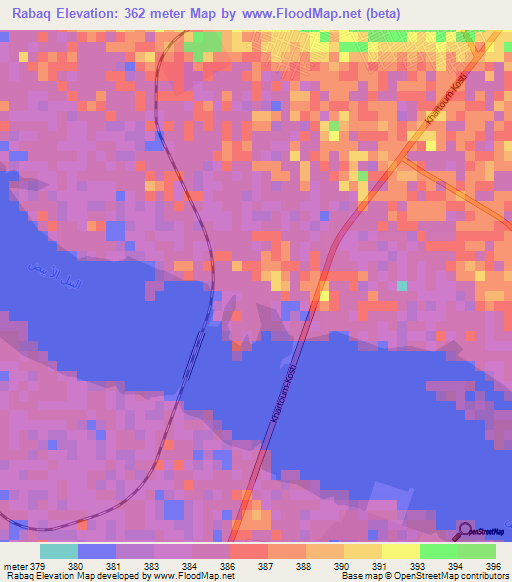 Elevation of Rabaq,Sudan Elevation Map, Topography, Contour