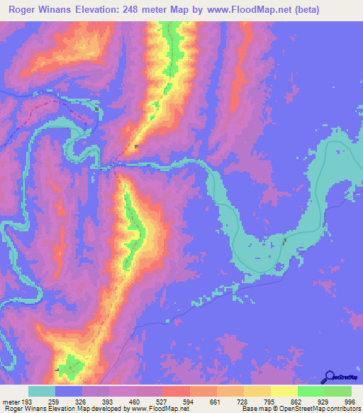 Roger Winans,Peru Elevation Map